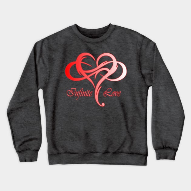 Infinite Love Crewneck Sweatshirt by PlayfulPandaDesigns